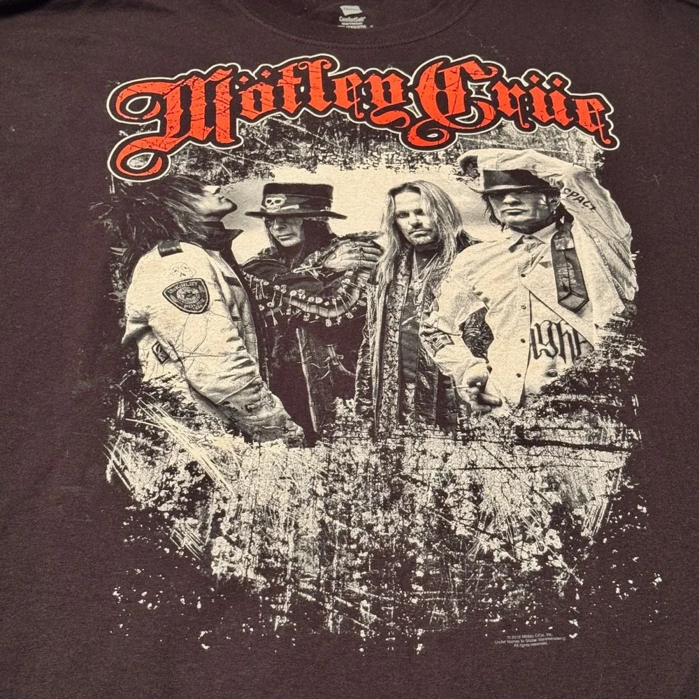 Motley Crue concert tshirt black NWOT size‎ 2XL